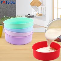 Round Silicone Mold 4 6 8 10 Inch Mould Baking Forms Fondant Pan Pastry Wax Pot Bowl