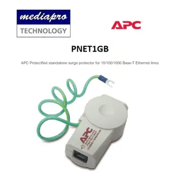 APC ProtectNet standalone surge protector for 10/100/1000 Base-T Ethernet  lines PNET1GB