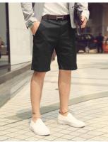 กางเกงสามส่วนชาย ขาสั้น Mens Cotton Shorts Fashion Comfy Premium quality Casual pants GT (Black)