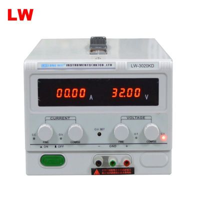 LW-3020KD 0-30โวลต์0-20A ปรับ DC ควบคุมแหล่งจ่ายไฟโน๊ตบุ๊คซ่อมห้องปฏิบัติการทดสอบชาร์จสวิทช์แหล่งจ่ายไฟ