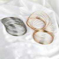 2pcs stainless steel gold coated memory steel wire spring DIY hand made jewelry bead ring connection accessories material DIY accessories and others