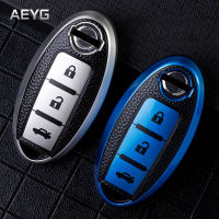 TPU Leather Car Remote Key Case Cover For Nissan Qashqai Juke J10 J11 X-Trail T32 T31 Kicks Tiida Pathfinder Note For Infiniti