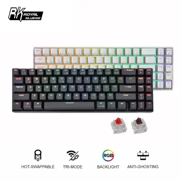 RK ROYAL KLUDGE RK61 Plus Wireless Mechanical Keyboard,  Bluetooth/2.4G/Wired RGB Gaming Keyboard, 60% Hot Swappable Computer PC  Keyboards with USB