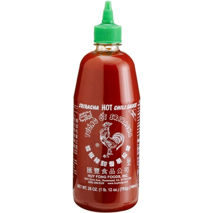 ซอสพริก-ซอสพริกศรีราชา-sriracha-hot-chili-sauce-huy-fong-rooster-793g-ซอสพริกคีโต-ketoexp-2023