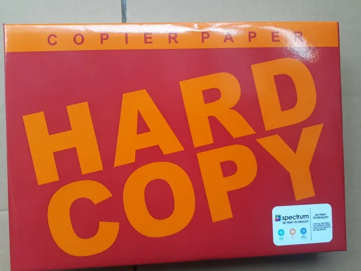 Hard Copy Copier Paper A4 8 1/4" x 11 3/4 70 Gsm 500 sheet Lazada PH