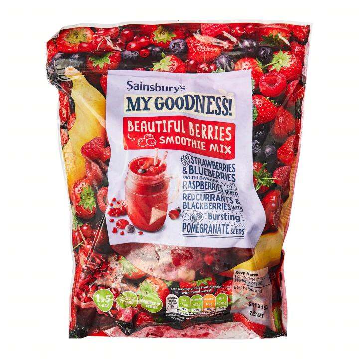 Sainsbury's My Goodness Beautiful Berries Smoothie Fruits Mix Frozen