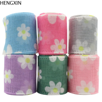 HENGXIN 6 Rolls 30 Yards สีสันสดใส ริบบิ้นดอกไม้ริบบิ้น 2.5นิ้วค่ะ มี6สี ริบบิ้นเดซี่ ริบบิ้นตกแต่งลาย ผ้ากระสอบกระสอบ ริบบิ้นสำหรับฤดูร้อน การตกแต่งตกแต่ง