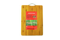 Bamboo cutting board เขียงไม้ไผ่ หูจับเหล็ก ขนาด 35x50x1.7ซม.S190228