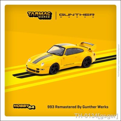 ❁┅❃ TW-miniatura remasterizado Gunther carro modelo amarelo fundido Diorama coleção brinquedos obras 1:64 993 obras em estoque