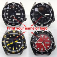 เคส NH35สีดำเต็มตัว41มิลลิเมตรแซฟไฟร์เคส Skx007นาฬิกาแก้วเคส Nh36นาฬิกา Nh35 Nh36 Nh35เคลื่อนไหว Nh35โลโก้ที่กำหนดเอง