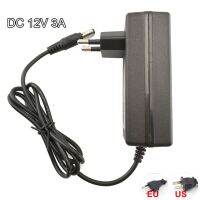 ตัวแปลง3A AC 100V-240V เครื่องจ่ายพลังงานสำหรับกล้องอะแด็ปเตอร์ชาร์จไฟ DC 12V 5.5มม. * 2.5มม. ปลั๊กอียูสำหรับ E14แถบไฟ LED กล้องวงจรปิด