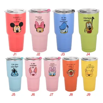 Disney Cup Cartoon Mickey Minnie Mouse Water Cups With straw Boys Girls  Student Outdoor Drinking Water