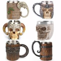 hotx【DT】 Wood Beer Mug Cup Drinking Ornaments Cocktail Cups for Bar