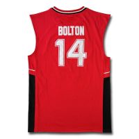 Number 14 Zac Efron Troy Bolton East High School Wildcats Red Retro Basketball Jersey Mens Stitche