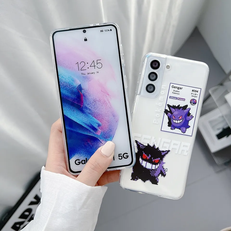 Japão Anime Pokemon Pikachu Roxo Gengar Psyduck Capa De Celular Para  Samsung Galaxy S22 S21 S20 Plus Ultra S21FE F E A12 A13 A03 A03S J7 Prime  Desenho Fofo Anti-Impacto Novo Design