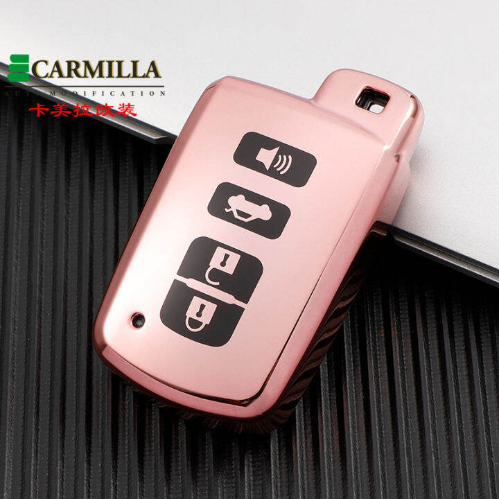 สำหรับ-toyota-altis-camry-harrier-wish-highlander-c-rav4รถ-key-case-tpu-cover-key-shell-พวงกุญแจ