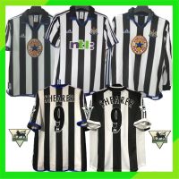 ✇▤ เสื้อเชิ้ตแขนยาว พิมพ์ลาย Newcastle United Home สไตล์เรโทร 1999-2000-2001