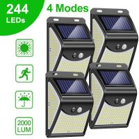 244 222 Solar Led Light Outdoor Solar Lights with Motion Sensor Solar Lamp Outdoor Spotlight Sunlight For Garden Decoration