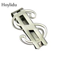 Fashion Creative Money Clip Wallet for Men Stainless Steel Metal Silver Dollar Credit Card Cash Clamp Holder Slim Mini Wallets