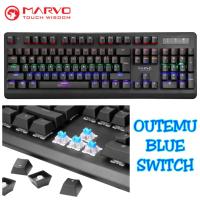 คีย์บอร์ดเกมมิ่ง Keyboard Gaming Mechanical Outemu Blue Switch Marvo KG902