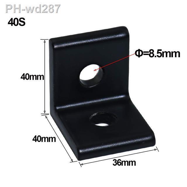 2-hole-black-90-degree-inside-corner-bracket-kit-for-aluminum-extrusion-profile-black-silver-2020-3030-4040-4545-corner-bracket