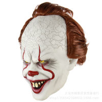 ฮาโลวีนสยองขวัญคืนวิญญาณตัวตลกหน้ากากยางตัวตลกคืนวิญญาณ 2Pennywise หน้ากากวิกผมหมวกตัวตลก