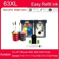 Einkshop ตลับหมึกสำหรับ HP หมึก63Xl 63 Xl อิจฉา4520 Officejet 4650 3830 5255 1110 Deskjet 1111 1112 2130 2132เครื่องพิมพ์2131