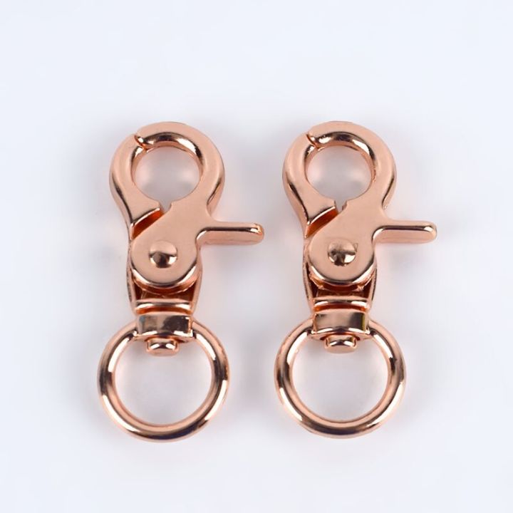 ：“{—— 5/10/20Pcs Metal Bag Buckle Key Ring Lobster Clasps Swivel Trigger Clips Snap Buckles Hooks For Bags DIY Connection Accessories