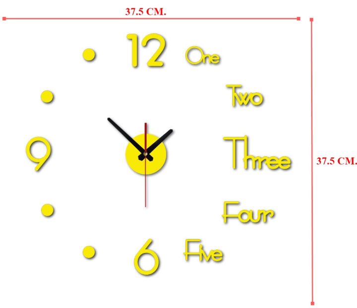 isumi-1817-นาฬิกาติดผนัง-diy-ขนาดเล็ก-อุปกรณ์ตกแต่งบ้าน-นาฬิกาบุคลิกภาพ