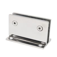 ✔✉ 90 ° Glass Fixing Clip Shower Room with Base Plate Stainless Steel Glass Fixing Clip Clamps Hardware Accessories