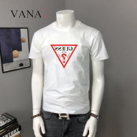 เสื้อยืด VANAQ ผู้ชายผ้าฝ้าย100% เสื้อยืดคอกลม