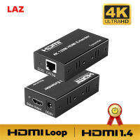 1ชุด4K 120M Hdmi-Extender ที่เข้ากันได้ Cat5e Cat6อีเธอร์เน็ต Hdmi-เข้ากันได้กับ Rj45กล่องขยายสัญญาณ Edid เสียง