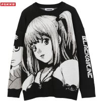 【CW】 FGKKS Mens Hip Hop Streetwear Sweater Anime Knitted 2021 Cotton Pullover Sweaters Male