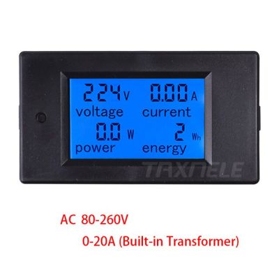 Ac80-260v 20a 100a ดิจิตอล Lcd แสดงแรงดันไฟฟ้าปัจจุบันโวลต์มิเตอร์แอมมิเตอร์เครื่องทดสอบวัตต์เครื่องตรวจจับ Tx-061