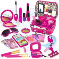 Special Offers Girls Makeup Kit Pretend Makeup Kit Handbag Ages 3+ Toddler Learning Toy For Toddlers Baby Playhouse Makeup Set