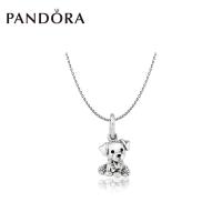 สัตว์เลี้ยงน่ารัก 925 เงินสนุกชุดสร้อยคอแฟชั่น pandoraˉPANDORA happy cute pet 925 silver fun fashion necklace set ZT0304 simple gift female clavicle chain women jewelry PANDORAˉ charm