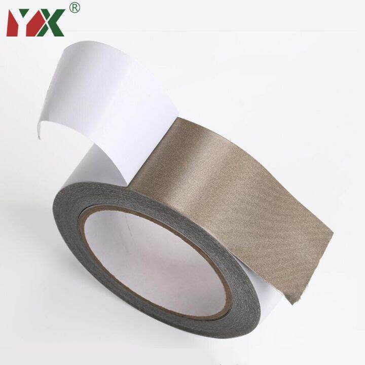 yx-double-sided-adhesive-conductive-fabric-tape-anti-radiation-for-laptop-cellphone-lcd-emi-shielding-mask-20-meters-adhesives-tape