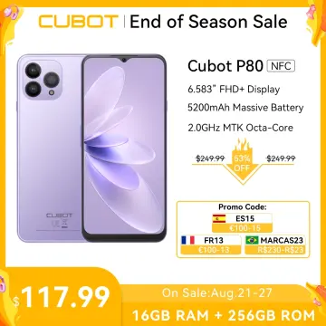 Cubot 2023 New Global Version Smartphone P80, Android 13 Phone, 8GB RAM,  256GB/512GB ROM, NFC, 6.583 Large Screen, 48MP Camera