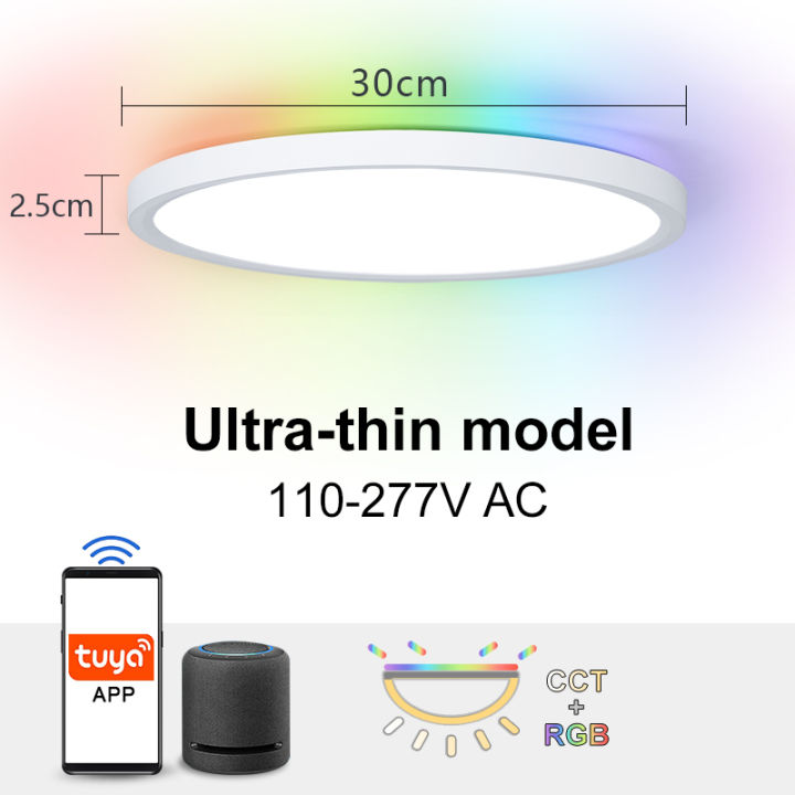 ร้อน-marpou-tuya-โคมไฟเพดาน-led-ไฟเพดานที่ทันสมัย-rgb-app-การควบคุมเสียง-alexa-สมาร์ทโคมไฟ-led-ไฟสำหรับห้องนอนห้อง