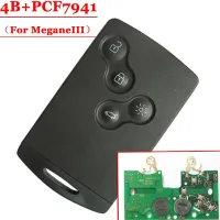 Xnrkey 4ปุ่ม Cardnot Smart พร้อม Pcf7941สำหรับลากูนา Iii Renault Megane Iii