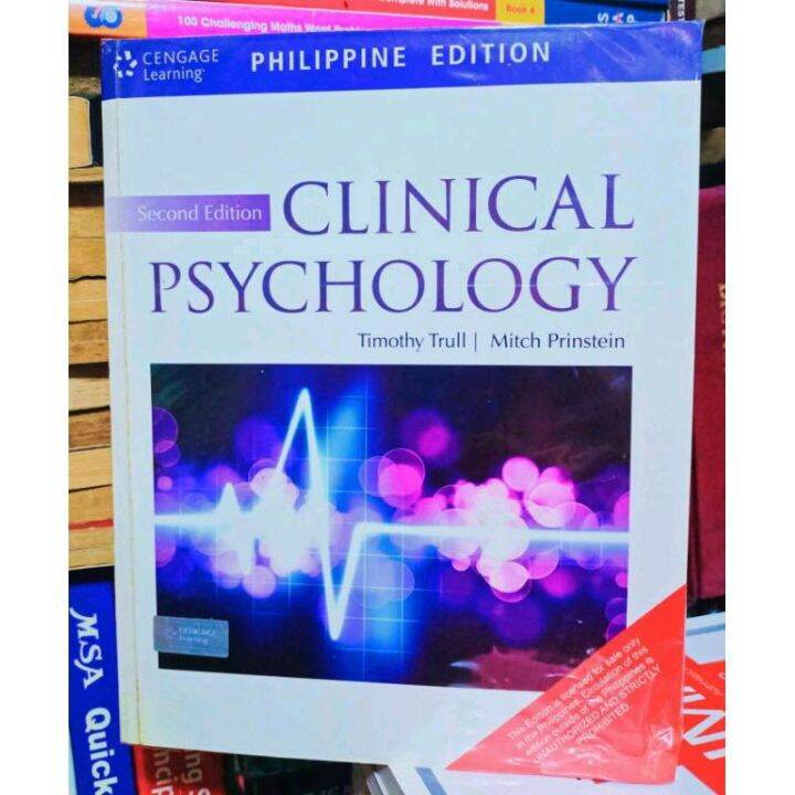 CLINICAL PSYCHOLOGY 2nd Edition by Timothy Trull Mitch Prinstein ...