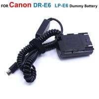 DR-E6 Coupler LP-E6 Dummy Battery PD USB C Power Bank Atapter Cable For Canon EOS 6D 7D 60Da 70D 80D 90D R5 R6 5DII 5DS 5D3 5D4