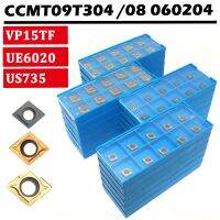 CCMT09T304 CCMT09T308 CCMT060204 VP15TF US735 UE6020เครื่องกลึงภายในคาร์ไบด์แทรก CCMT เครื่องมือเครื่องกลึงโลหะแทรก