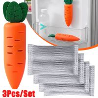 Refrigerator Deodorant Box Activated Bamboo Charcoal Bag Wall-mounted Creative Carrot Freshener for Refrigerator Wardrobe Drawer