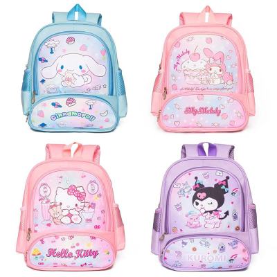 Sanrio Anime Hello Kitty Cinnamoroll My Melody Kuromi Cute Kid Backpack Kawaii Cartoon Leather Mini School Bag Holiday Gift