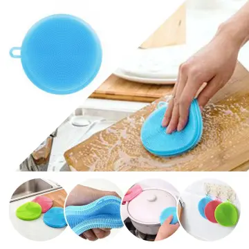 Kitchen Cleaning Brush, Silicone Dishwashing Brush, Crevice Brush