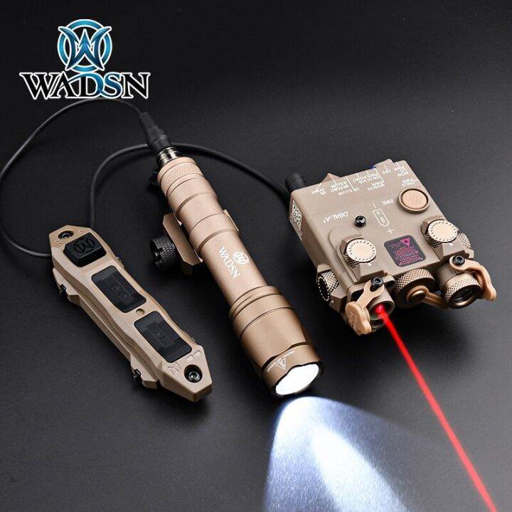 WADSA DBALA2 Red/Green /Blue IR Laser Whitelight+Surefir M600C Flashlight With Pressure Switch