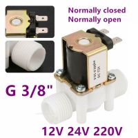 ┋♧ 3/8 quot; Male Thread Solenoid Valve 220V DC 12V 24V Water Control Valve Controller Switch Normally Closed Normally Open Water Valve