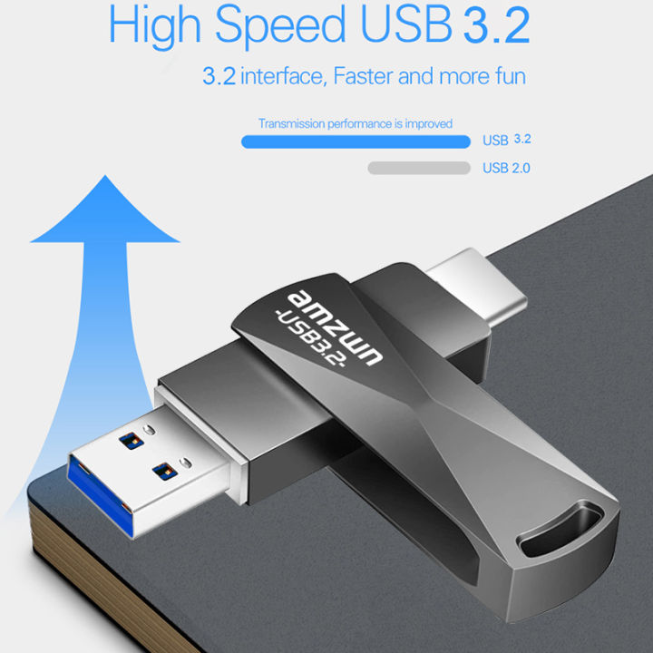 usb-3-2-type-c-flash-drive-otg-256gb-128gb-512gb-สูงสุด32gb-metal-memory-stick-pen-drive-แฟลชไดรฟ์