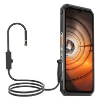 Ulefone Endoscope E2เครื่องส่องตรวจดิจิตอล IP67กันน้ำสำหรับ Ulefone Armor 9/9E/เกราะเสริมพลัง13/16 Pro/18T/แผ่นเกราะ (สีดำ)